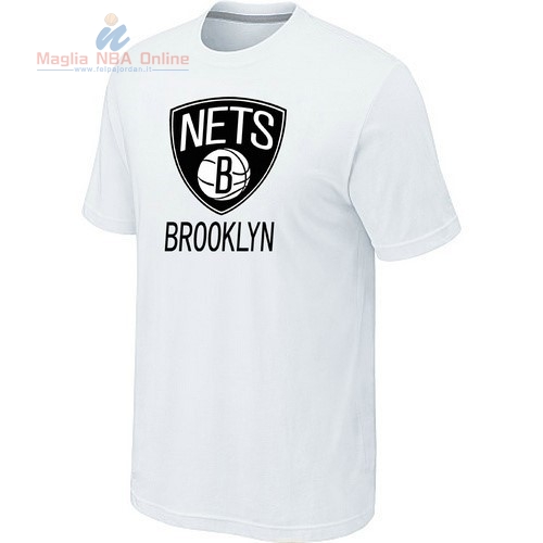 Acquista T-Shirt Brooklyn Nets Bianco