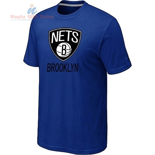 Acquista T-Shirt Brooklyn Nets Blu Profundo