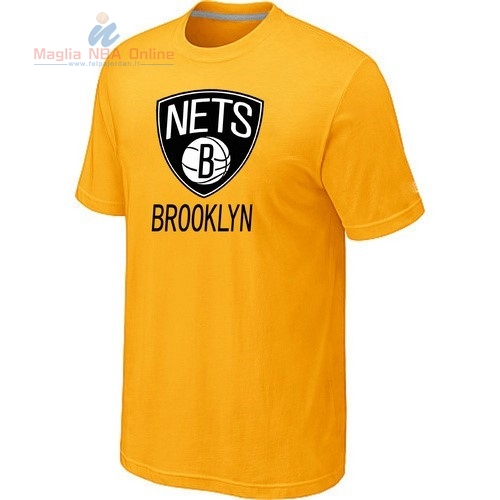 Acquista T-Shirt Brooklyn Nets Giallo