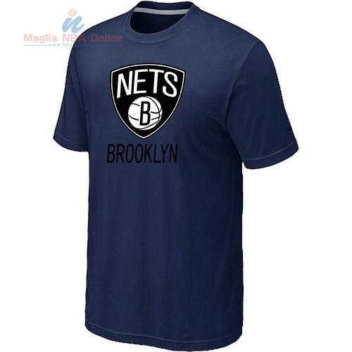 Acquista T-Shirt Brooklyn Nets Inchiostro Blu