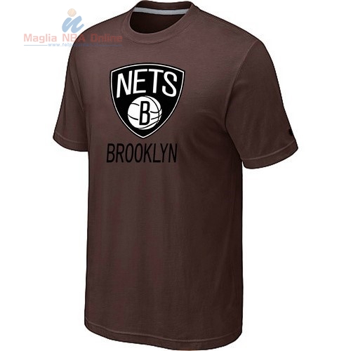 Acquista T-Shirt Brooklyn Nets Marrone