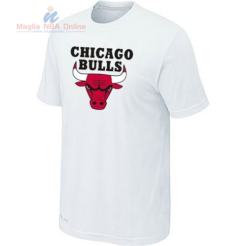 Acquista T-Shirt Chicago Bulls Bianco