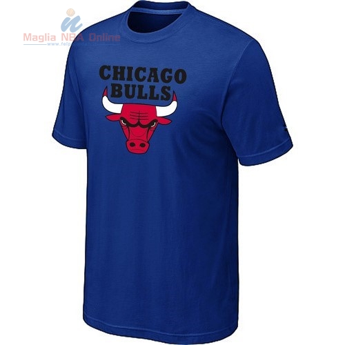 Acquista T-Shirt Chicago Bulls Blu Profundo