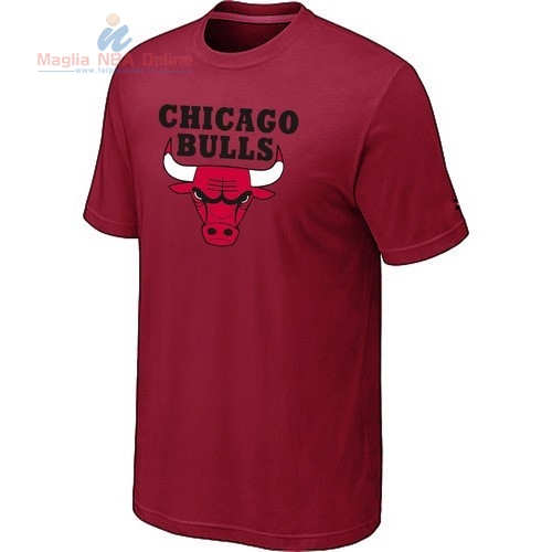 Acquista T-Shirt Chicago Bulls Borgogna