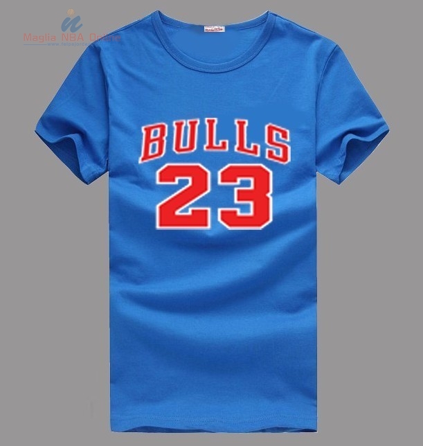 Acquista T-Shirt Chicago Bulls Jordan #23 Blu