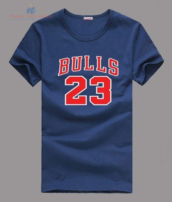 Acquista T-Shirt Chicago Bulls Jordan #23 Inchiostro Blu