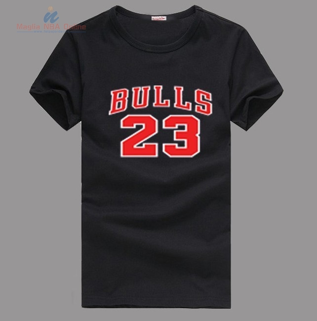 Acquista T-Shirt Chicago Bulls Jordan #23 Nero