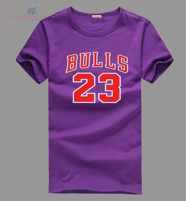Acquista T-Shirt Chicago Bulls Jordan #23 Porpora