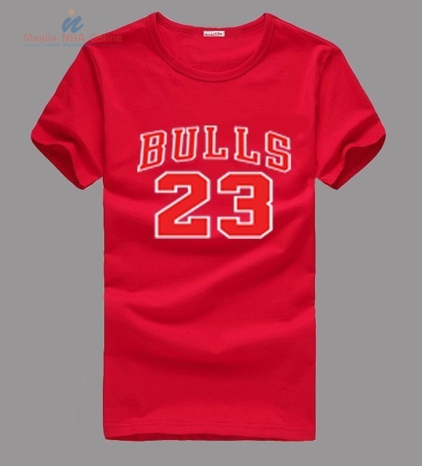 Acquista T-Shirt Chicago Bulls Jordan #23 Rosso