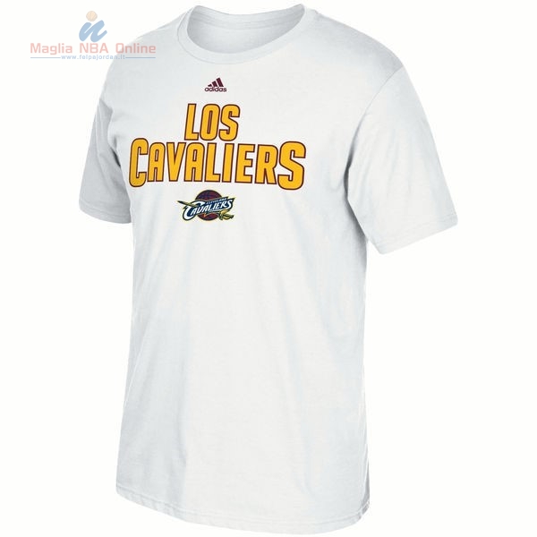 Acquista T-Shirt Cleveland Cavaliers Bianco 002