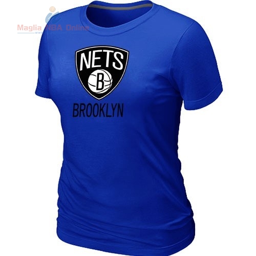Acquista T-Shirt Donna Brooklyn Nets Blu Profundo