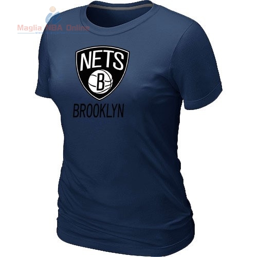 Acquista T-Shirt Donna Brooklyn Nets Inchiostro Blu