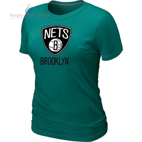 Acquista T-Shirt Donna Brooklyn Nets Verde
