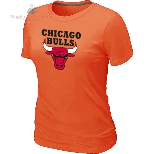 Acquista T-Shirt Donna Chicago Bulls Arancia