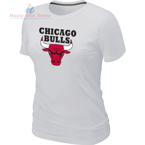 Acquista T-Shirt Donna Chicago Bulls Bianco
