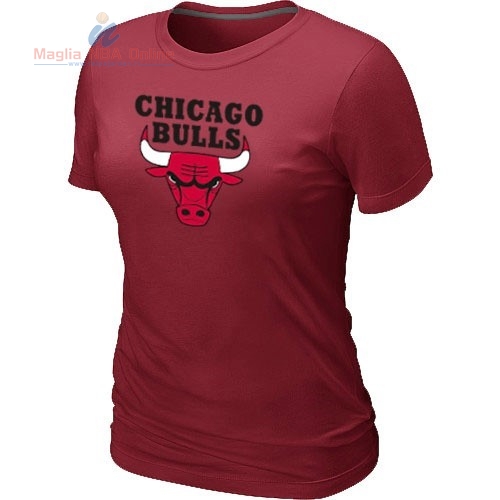 Acquista T-Shirt Donna Chicago Bulls Borgogna
