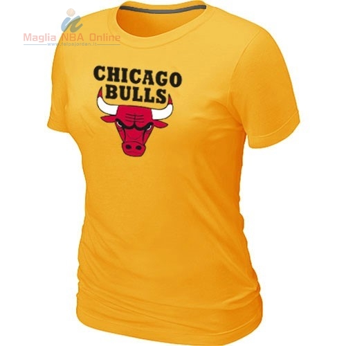 Acquista T-Shirt Donna Chicago Bulls Giallo