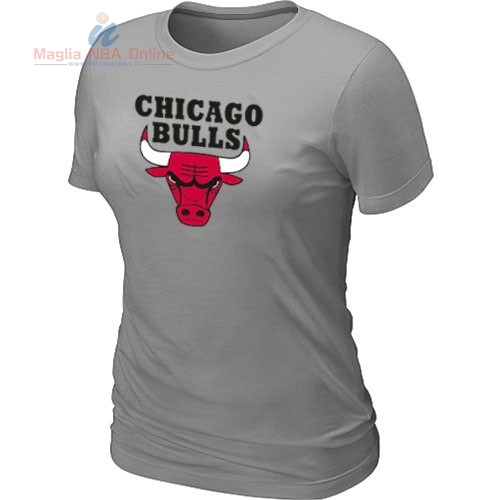 Acquista T-Shirt Donna Chicago Bulls Grigio