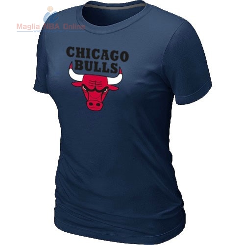 Acquista T-Shirt Donna Chicago Bulls Inchiostro Blu