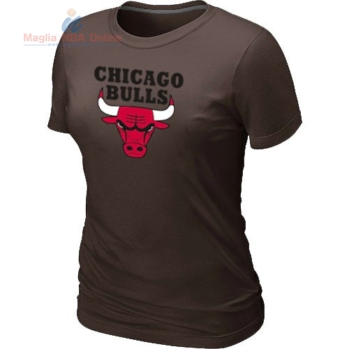 Acquista T-Shirt Donna Chicago Bulls Marrone