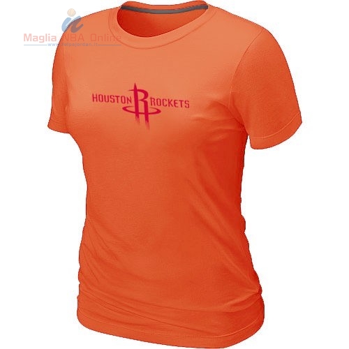 Acquista T-Shirt Donna Houston Rockets Arancia