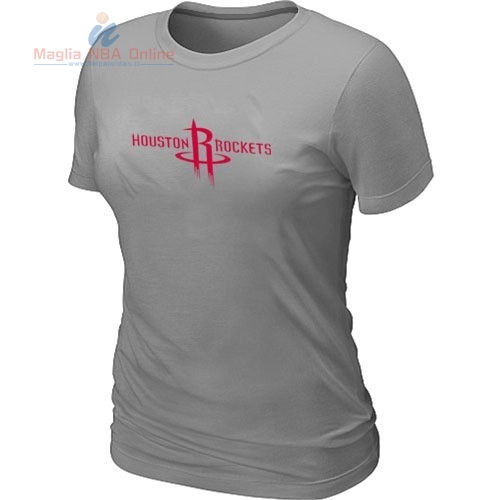 Acquista T-Shirt Donna Houston Rockets Grigio