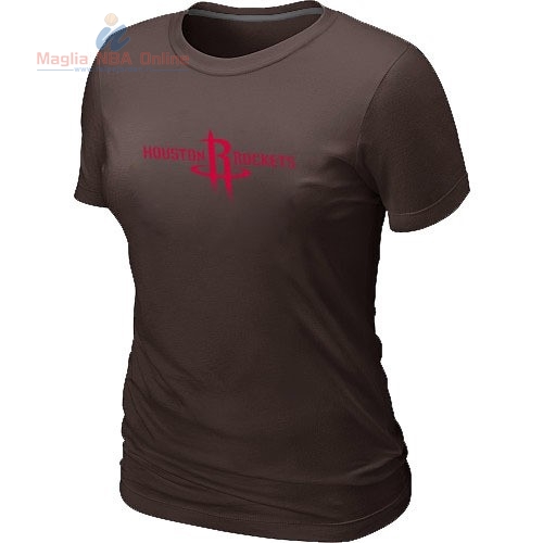 Acquista T-Shirt Donna Houston Rockets Marrone
