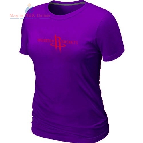 Acquista T-Shirt Donna Houston Rockets Porpora