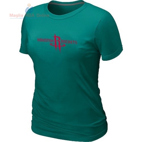 Acquista T-Shirt Donna Houston Rockets Verde