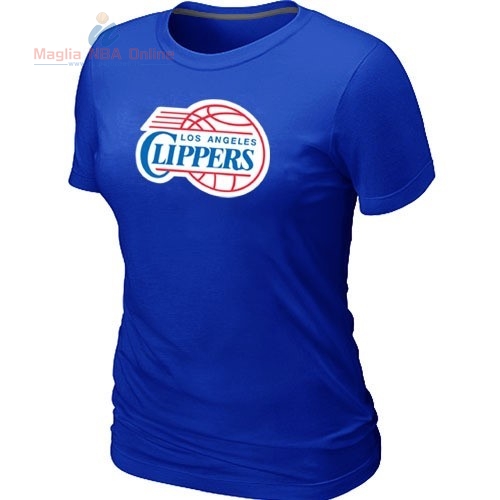 Acquista T-Shirt Donna Los Angeles Clippers Blu Profundo