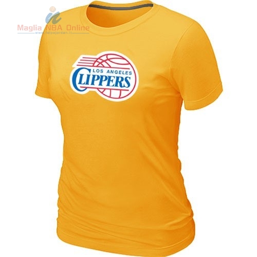 Acquista T-Shirt Donna Los Angeles Clippers Giallo