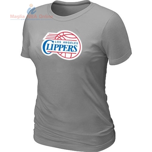 Acquista T-Shirt Donna Los Angeles Clippers Grigio