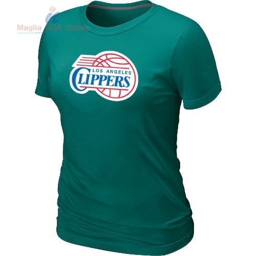 Acquista T-Shirt Donna Los Angeles Clippers Verde