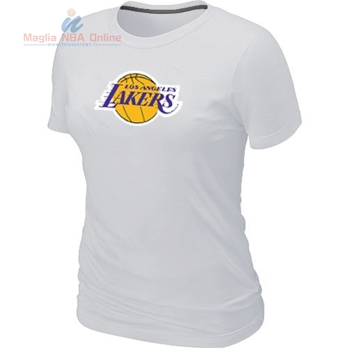 Acquista T-Shirt Donna Los Angeles Lakers Bianco