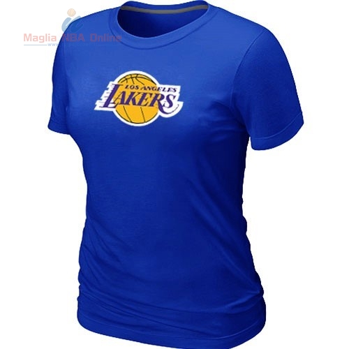 Acquista T-Shirt Donna Los Angeles Lakers Blu Profundo