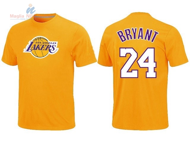 Acquista T-Shirt Donna Los Angeles Lakers Bryant #24 Giallo