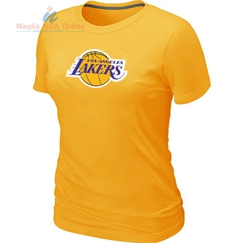 Acquista T-Shirt Donna Los Angeles Lakers Giallo