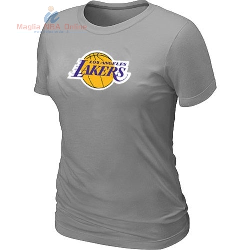 Acquista T-Shirt Donna Los Angeles Lakers Grigio