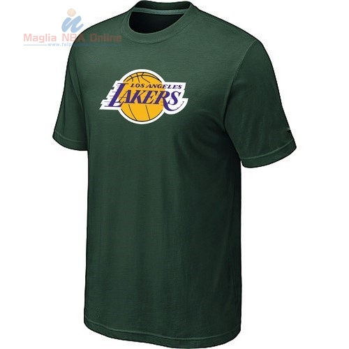 Acquista T-Shirt Donna Los Angeles Lakers Verde Scuro