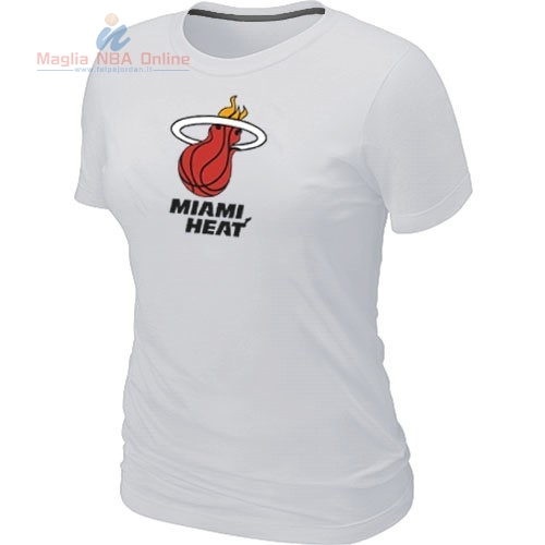Acquista T-Shirt Donna Miami Heat Bianco