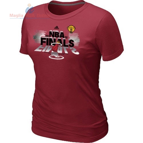 Acquista T-Shirt Donna Miami Heat Borgogna 1