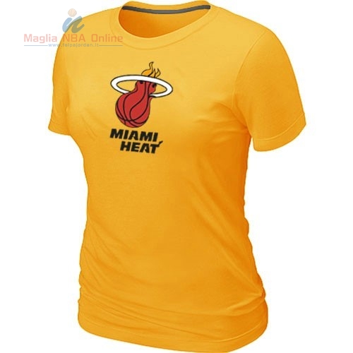 Acquista T-Shirt Donna Miami Heat Giallo
