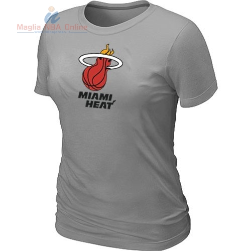 Acquista T-Shirt Donna Miami Heat Grigio