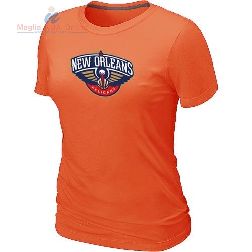 Acquista T-Shirt Donna New Orleans Pelicans Arancia