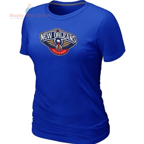 Acquista T-Shirt Donna New Orleans Pelicans Blu Profundo