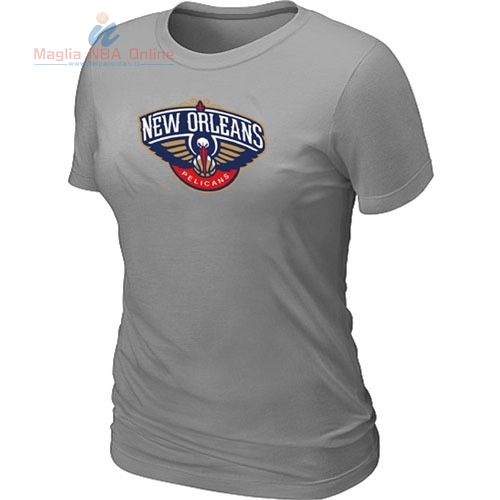 Acquista T-Shirt Donna New Orleans Pelicans Grigio