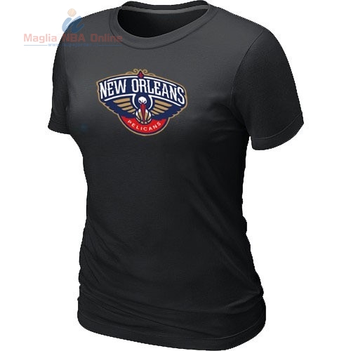 Acquista T-Shirt Donna New Orleans Pelicans Nero