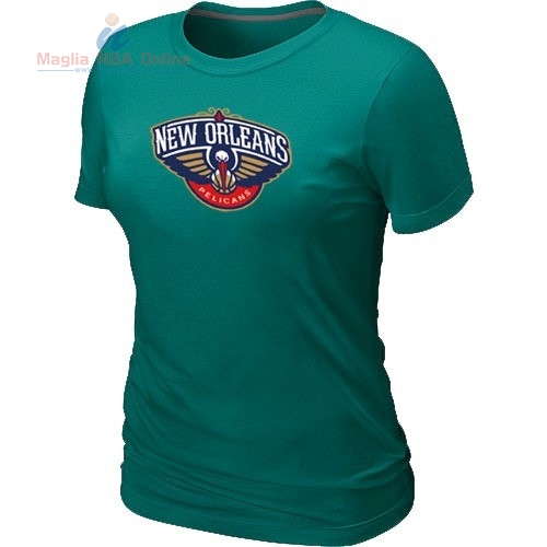 Acquista T-Shirt Donna New Orleans Pelicans Verde