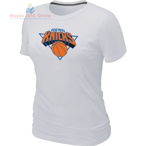 Acquista T-Shirt Donna New York Knicks Bianco