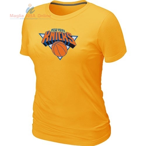 Acquista T-Shirt Donna New York Knicks Giallo